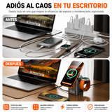 Estación de Carga Inalámbrica 6 en 1 ACEFAST — Magnética 15W + GaN 65W para iPhone