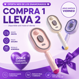 Peine Eléctrico Capilar 3 en 1 con Spray, Masaje y Aplicador de Aceite — Antiestático y Autolimpiante | 🎁 Compra 1 Lleva 2