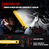 Lámpara Magnética de Trabajo y te regalamos GRATIS un Kit de 3 Mini Linternas Llavero LED Recargable