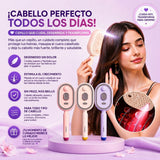 Peine Eléctrico Capilar 3 en 1 con Spray, Masaje y Aplicador de Aceite — Antiestático y Autolimpiante | 🎁 Compra 1 Lleva 2