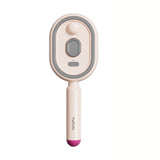 Peine Eléctrico Capilar con Spray y Masaje — Antiestático y Autolimpiante, Aplicador de Aceite para Cabello