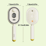Peine Eléctrico Capilar con Spray y Masaje — Antiestático y Autolimpiante, Aplicador de Aceite para Cabello
