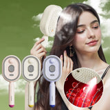 Peine Eléctrico Capilar con Spray y Masaje — Antiestático y Autolimpiante, Aplicador de Aceite para Cabello