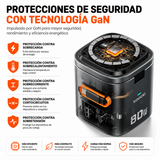 Estación de Carga Inalámbrica 6 en 1 ACEFAST — Magnética 15W + GaN 65W para iPhone