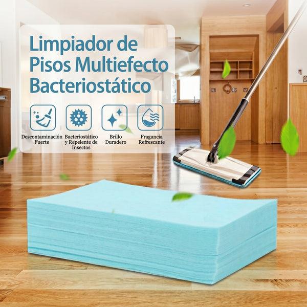 Hojas Limpiadoras de Piso Concentradas Multiusos – Kit de hasta 200 piezas con fragancia floral