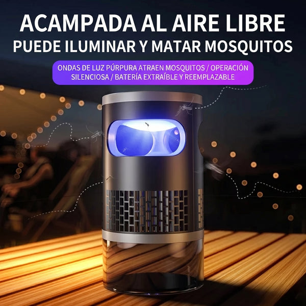 Lámpara Anti Mosquitos Recargable USB-C - REGALO: 2× Pulseras Repelentes de Mosquitos
