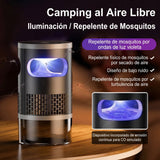 Lámpara Anti Mosquitos Recargable USB-C — Atrapa Insectos Silencioso para Interior y Camping